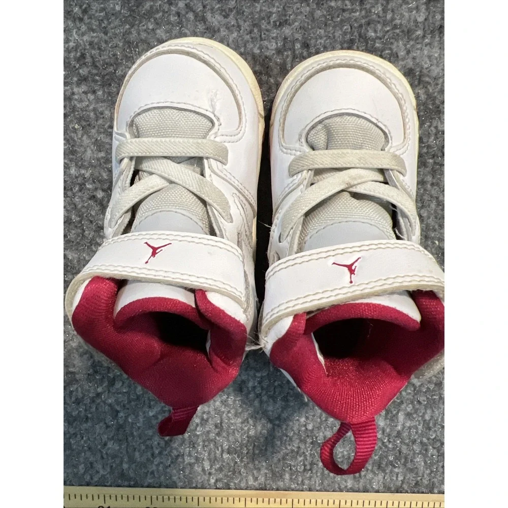 Nike Air Jordan Flight Club '91 TD Toddler Shoes Size 4C White Red